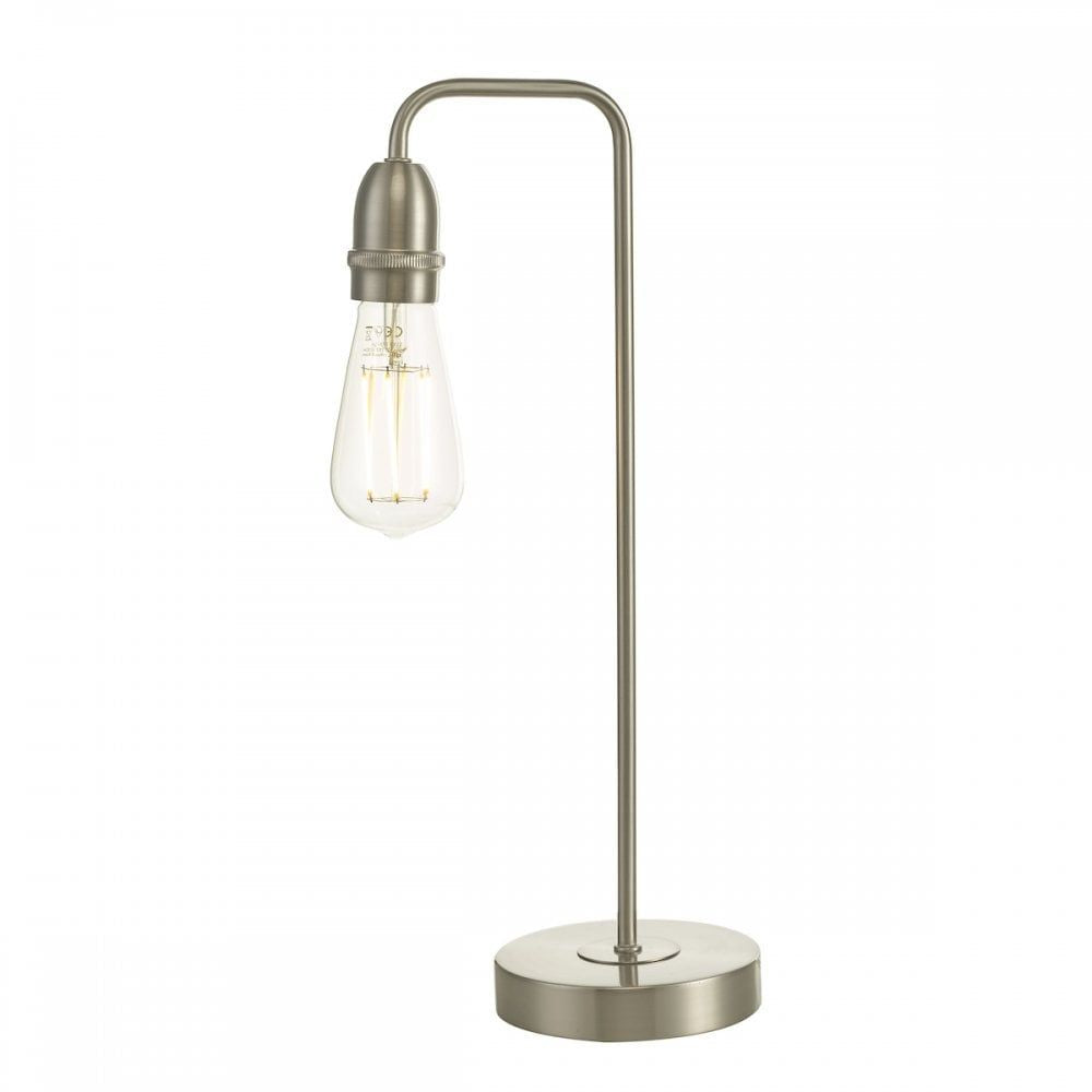 Dar KIE4246 Kiefer Table Lamp Satin Chrome