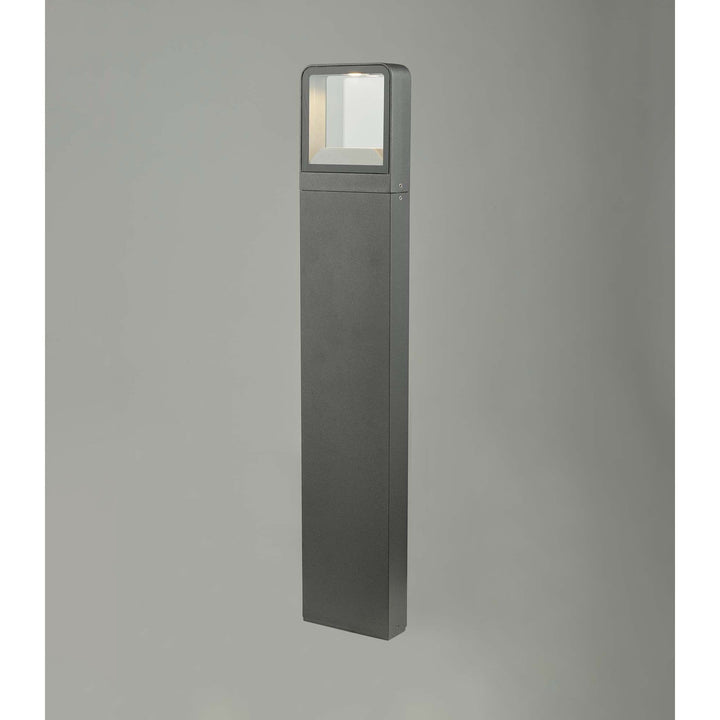 Dar MAL4539 | Outdoor LED Post Light | Square Matt Grey IP65