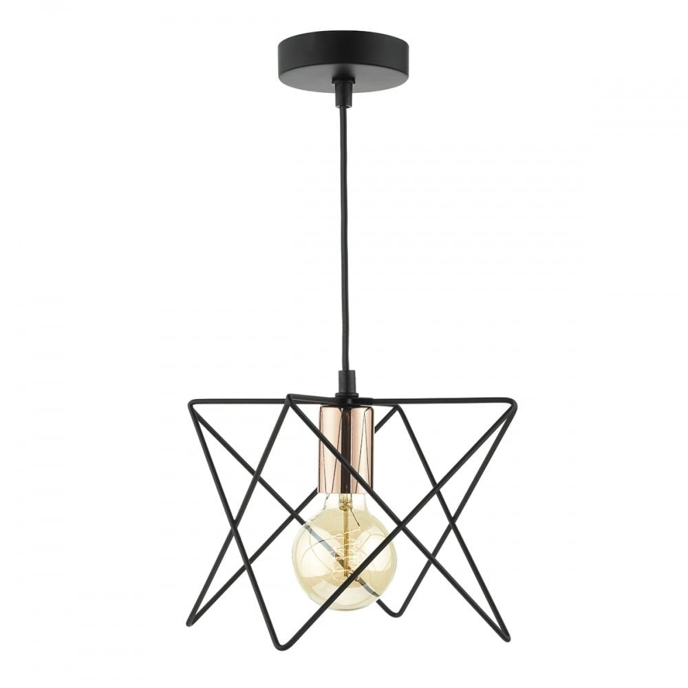 Dar MID0122 | Midi 1-Light Pendant | Black Copper