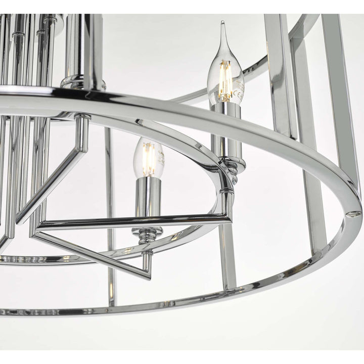 Dar MYK0650 | Myka | 6-Light Pendant in Polished Chrome