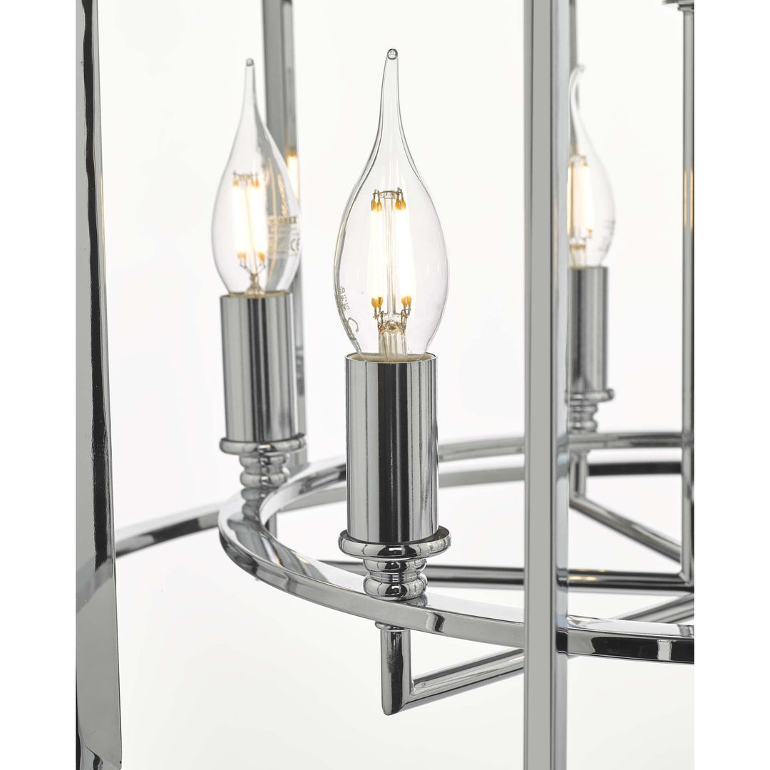 Dar MYK0650 | Myka | 6-Light Pendant in Polished Chrome