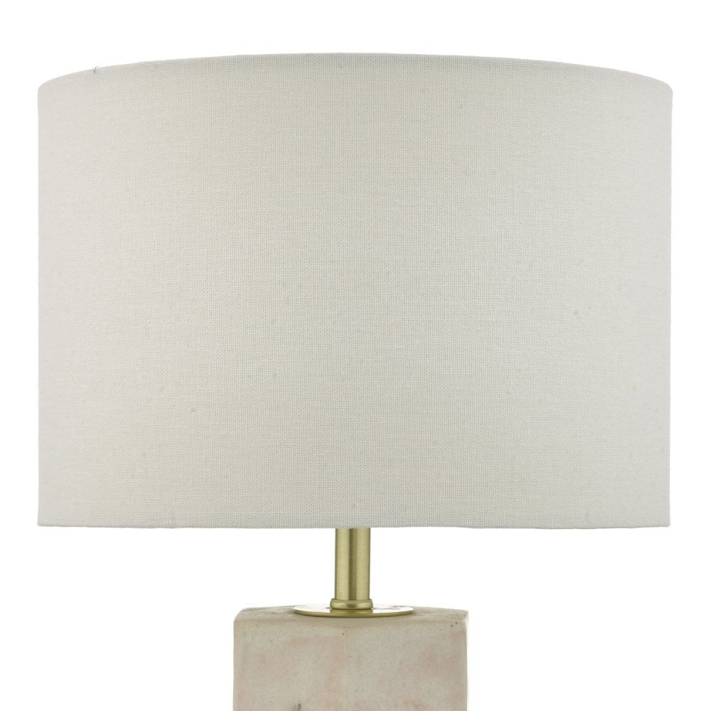 Dar NAL4203 | Nalani Table Lamp | Pink Marble Effect With Shade