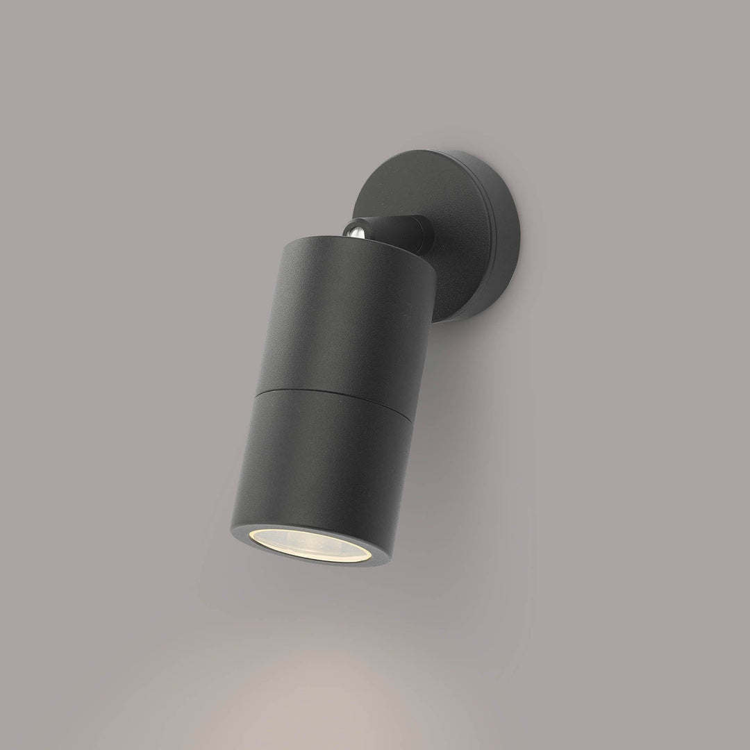 Dar ORT0722 | Ortega 1 Light Wall Light | Black IP65