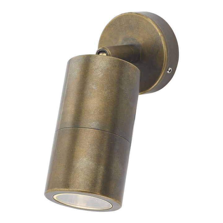 Dar ORT0775 | Ortega 1 Light Wall Light | Antique Brass