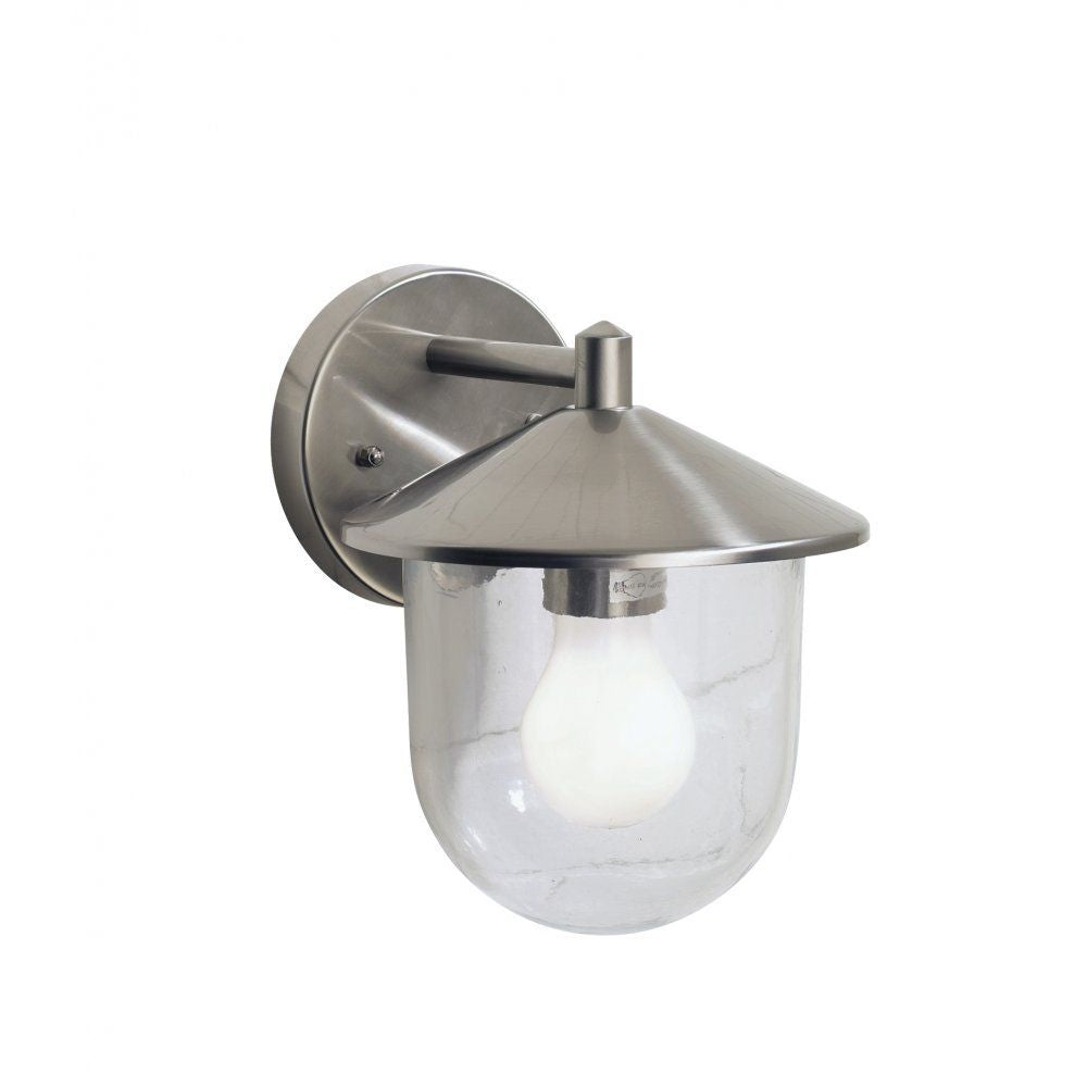 Dar POO1544 | Poole Stainless Steel Outdoor Wall Lantern