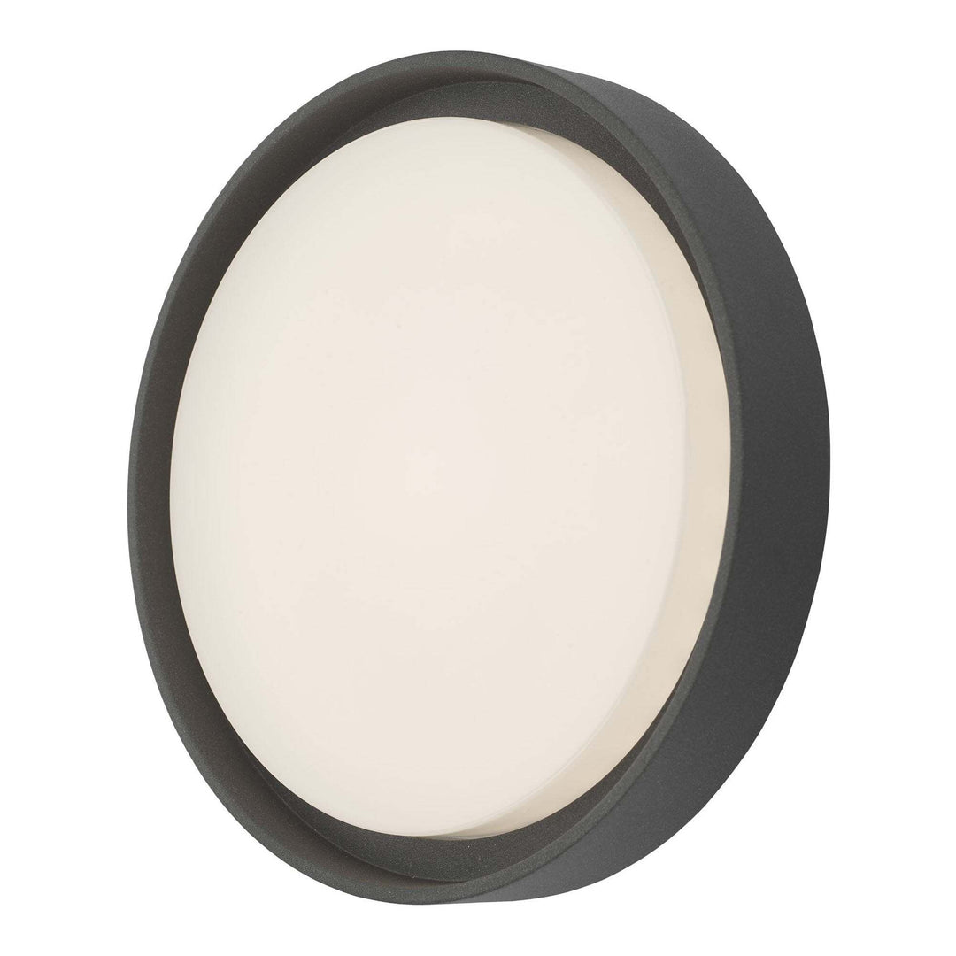 Dar RAL5039 | Ralph Round Flush | Large Anthracite IP65 LED Light