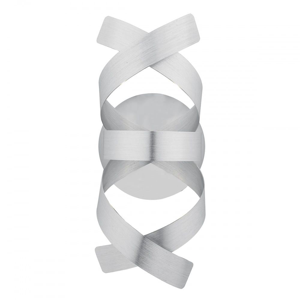 Dar RAW0750 | Rawley 1-Light Wall Bracket | Brushed Aluminium