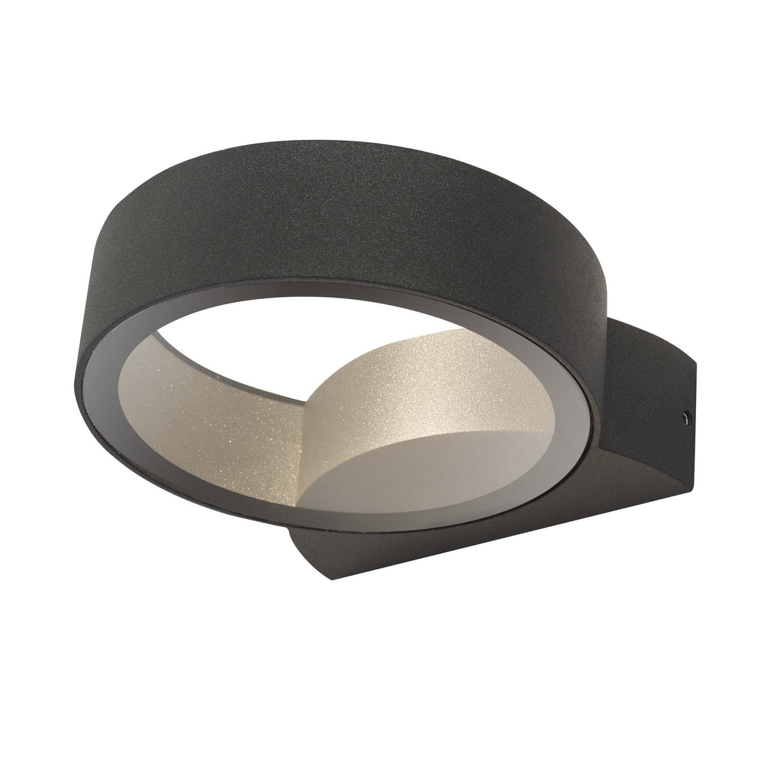 Dar REO3239 | Reon LED Wall Light | Fixed Circle in Anthracite