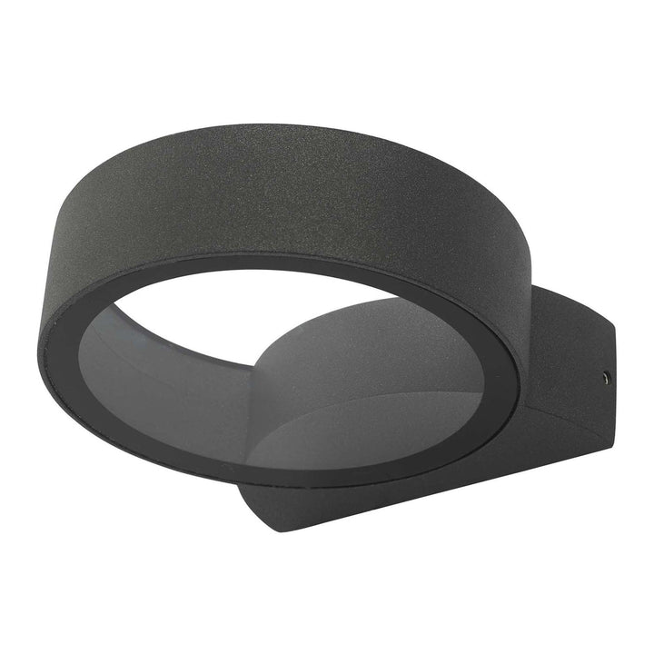 Dar REO3239 | Reon LED Wall Light | Fixed Circle in Anthracite