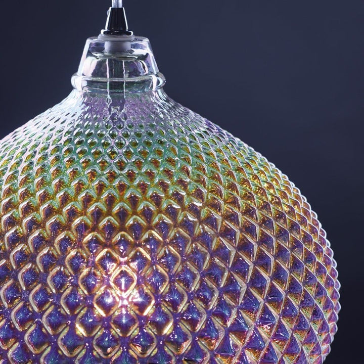 Dar ROI0155 | Roisin Pendant | Glass & Polished Chrome