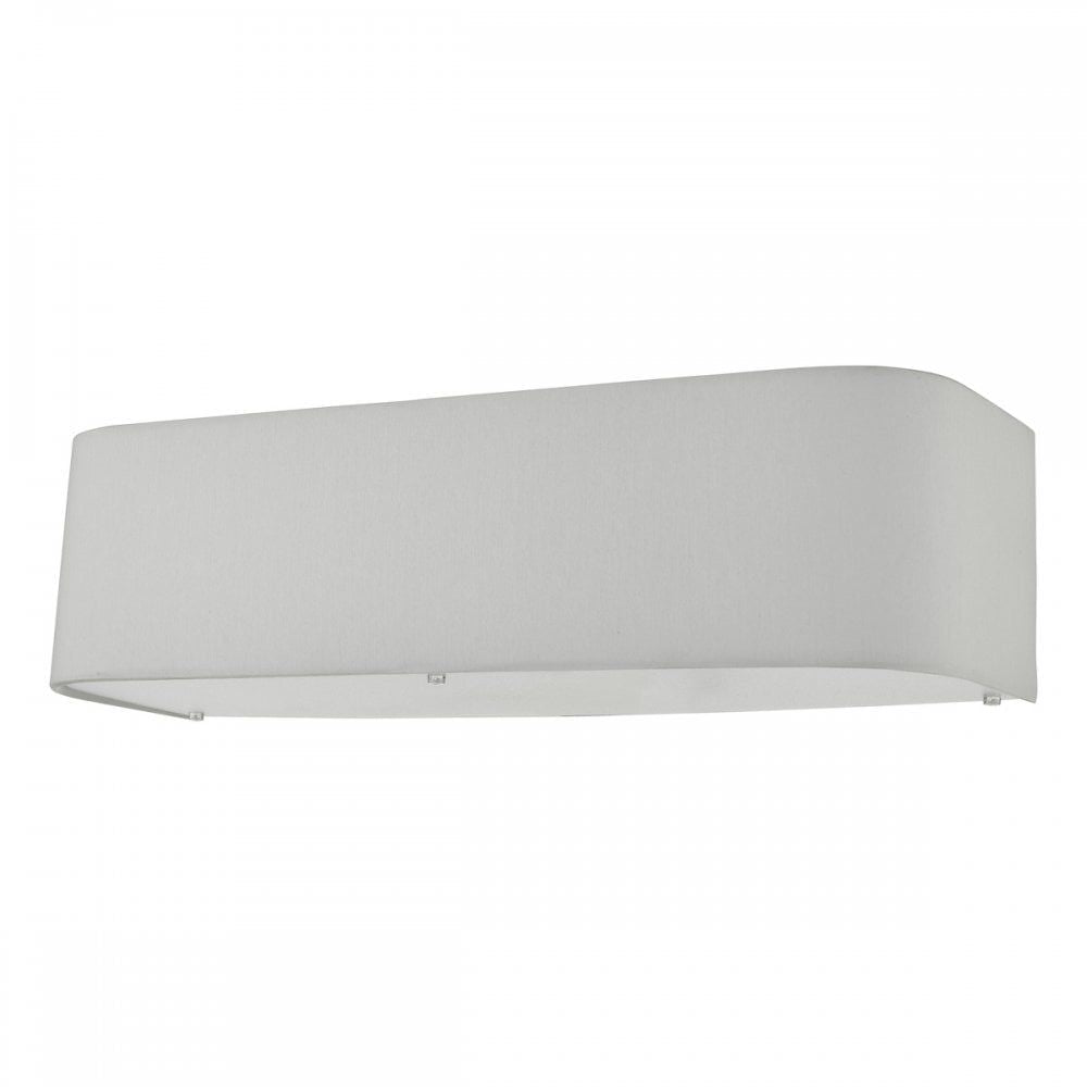 Dar RON092 | Ronda 2 Light Wall Light | Ivory Fabric Shade