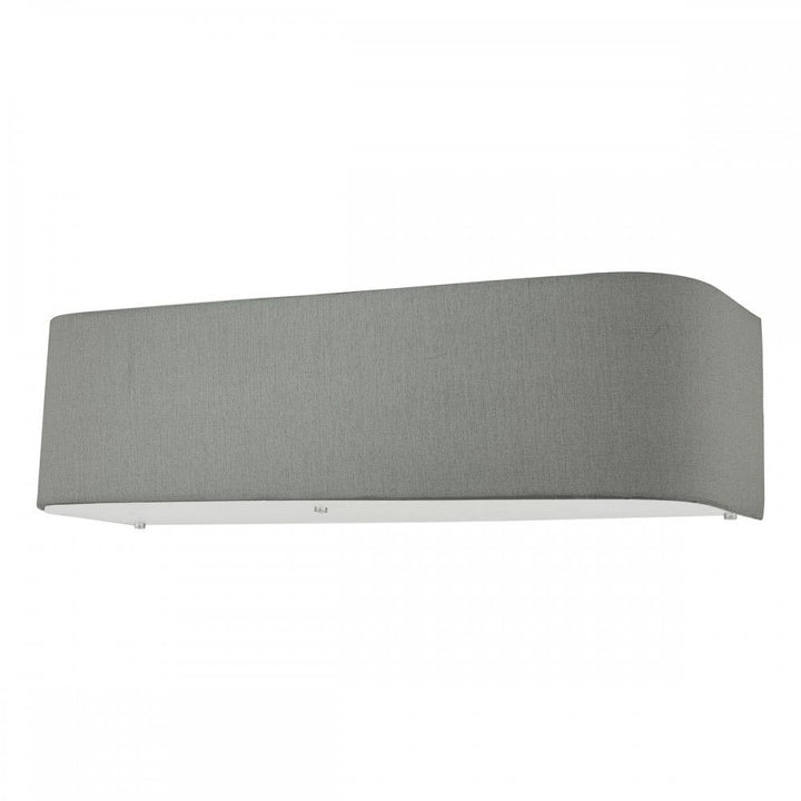 Dar RON0939 | Ronda 2 Light Wall Light | Grey Fabric Shade