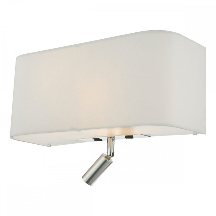 Dar RON712L | Ronda Wall Light | Ivory with LED Reading Light