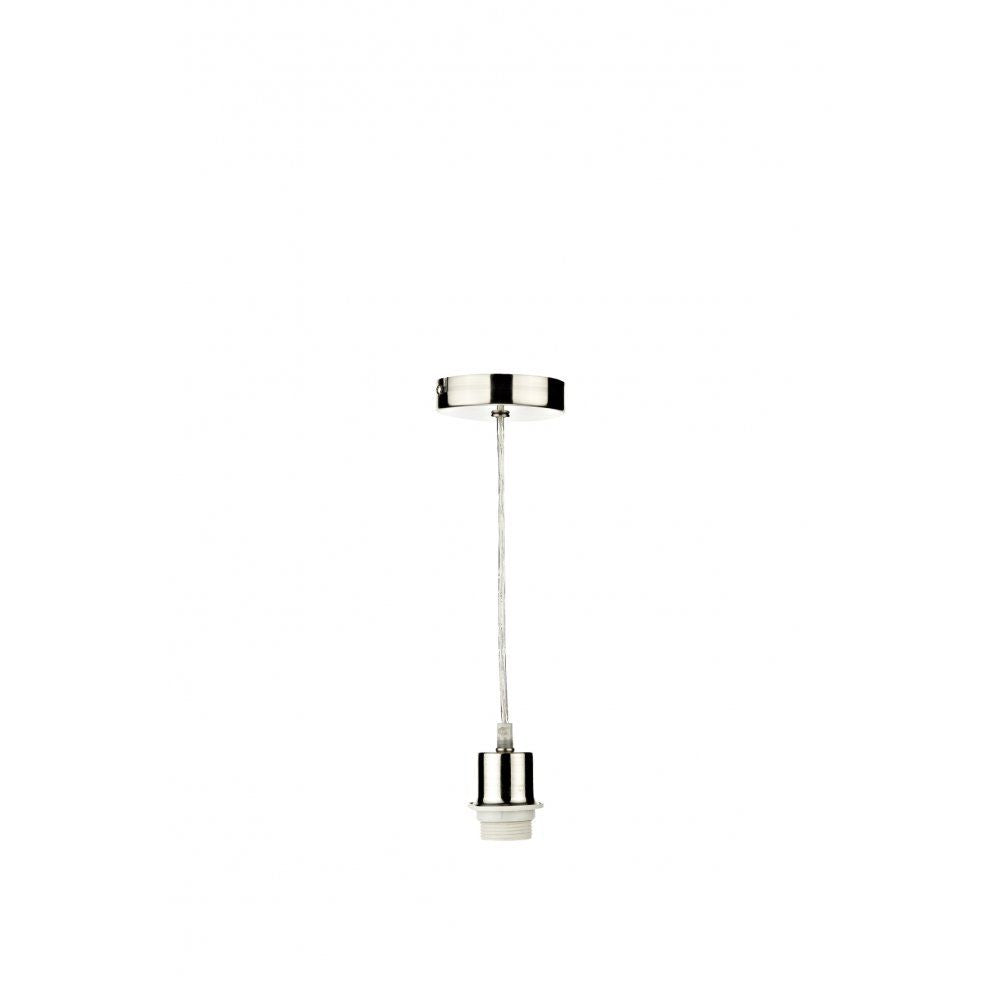 Dar SP68 | Single Light Satin Chrome Suspension | Clear Cable