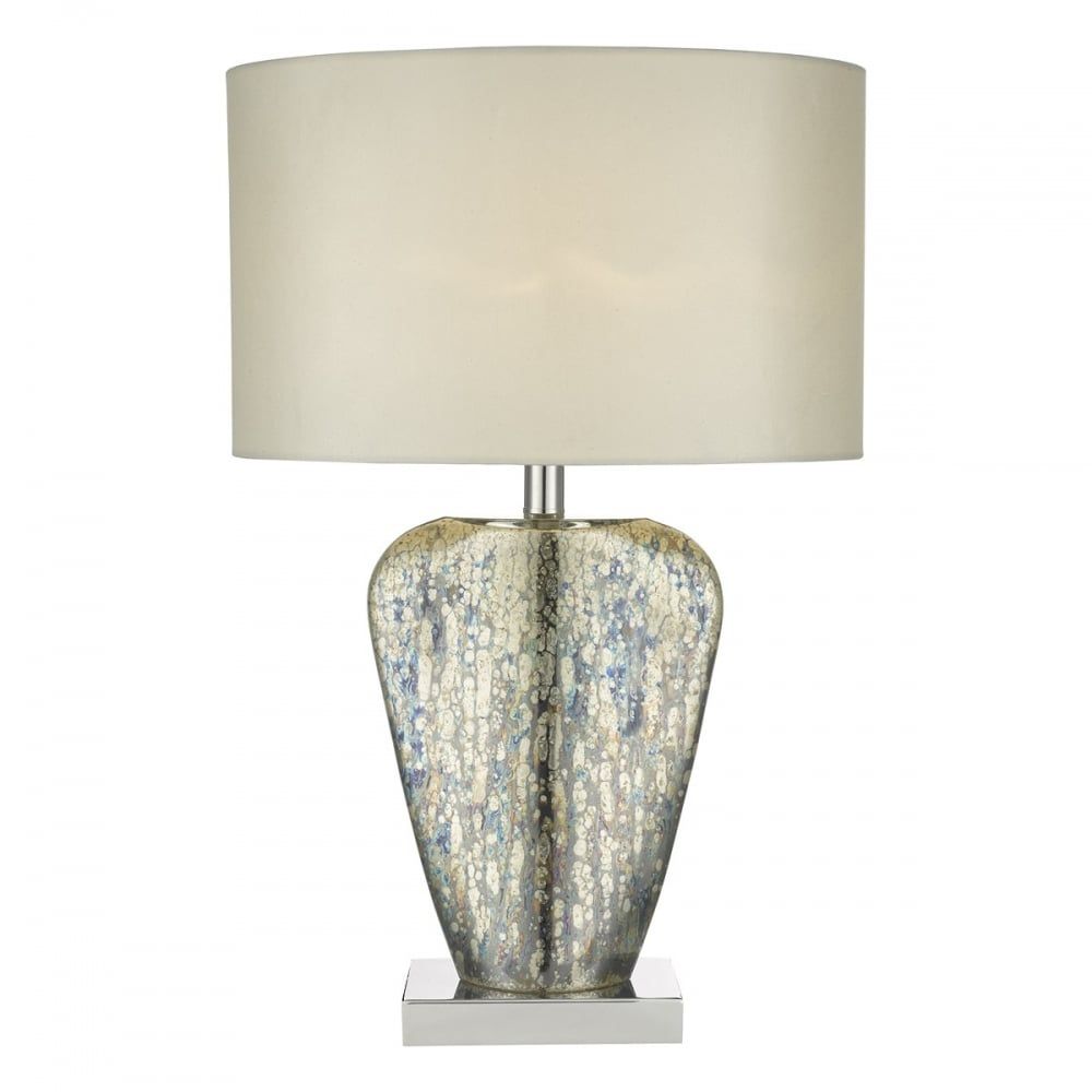 Dar SYR4235 | Syracuse | Mercury Gold Table Lamp with Shade