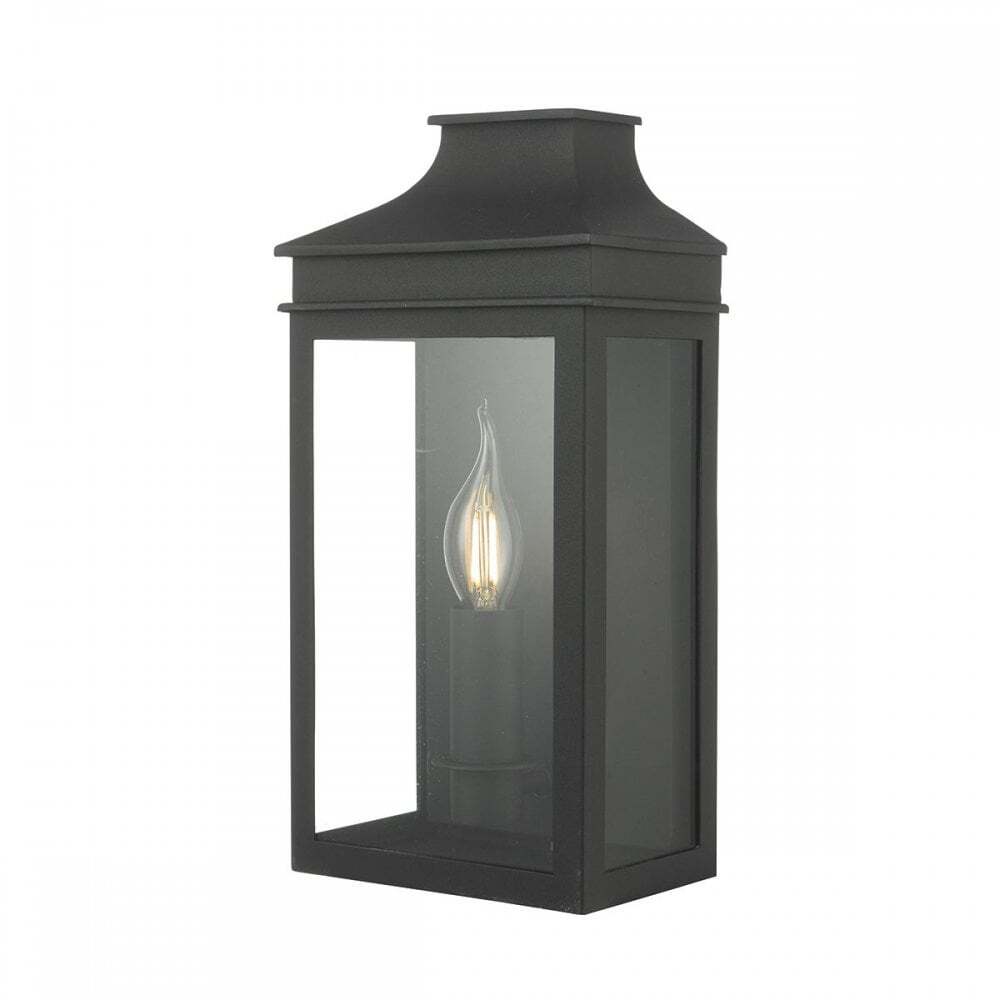 Dar VAP5222 | Vapour Single Outdoor Coach Lantern | Matt Black