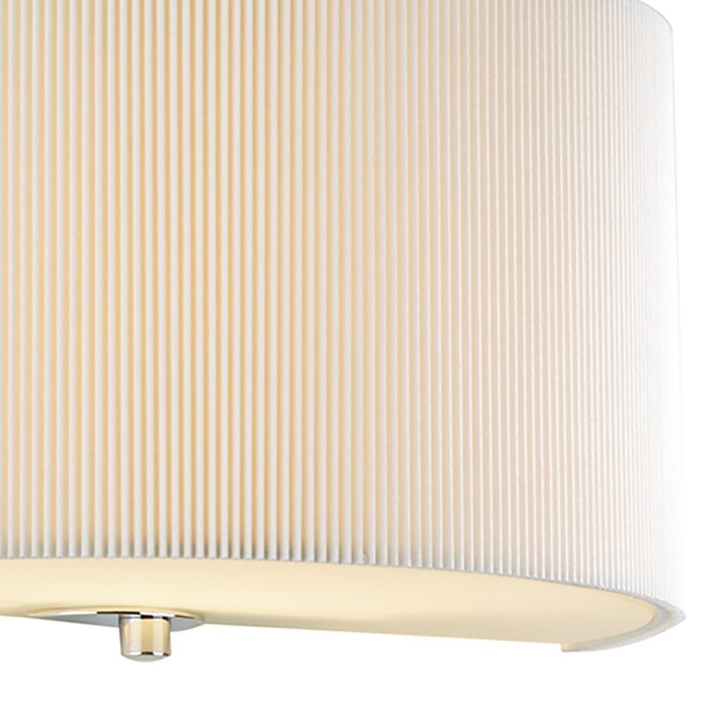 Dar ZAR0133 | Zaragoza Wall Light | Cream with Micro Pleat Shade