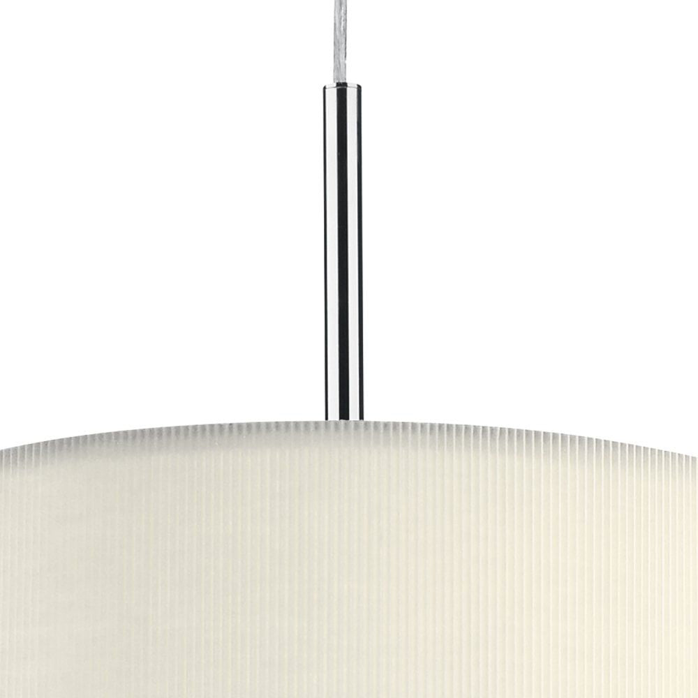 Dar ZAR1033 | Zaragoza 3-Light Pendant | Cream 400mm with Micro Pleat Shade