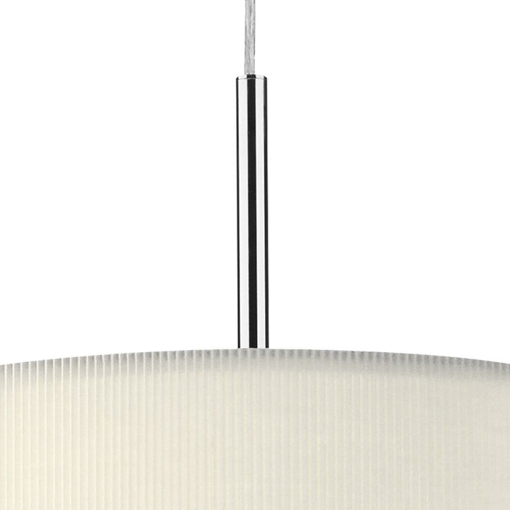 Dar ZAR1733 | Zaragoza 3-Light Pendant | Cream 600mm with Micro Pleat Shade