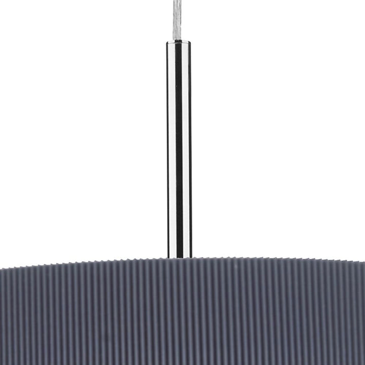 Dar ZAR1739 | Zaragoza 3-Light Pendant | Grey 600mm with Micro Pleat Shade