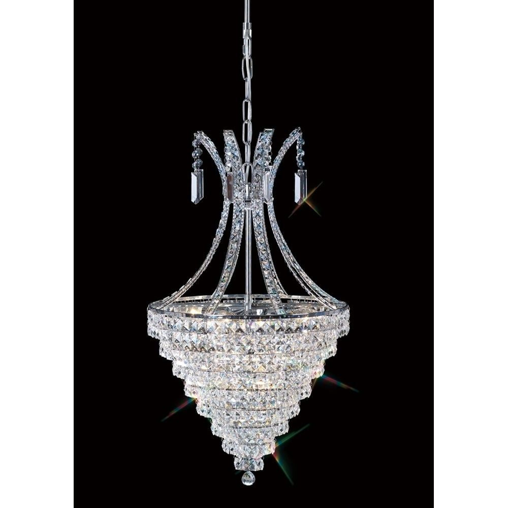 Diyas IL30019 Kanya Pendant Polished Chrome/crystal