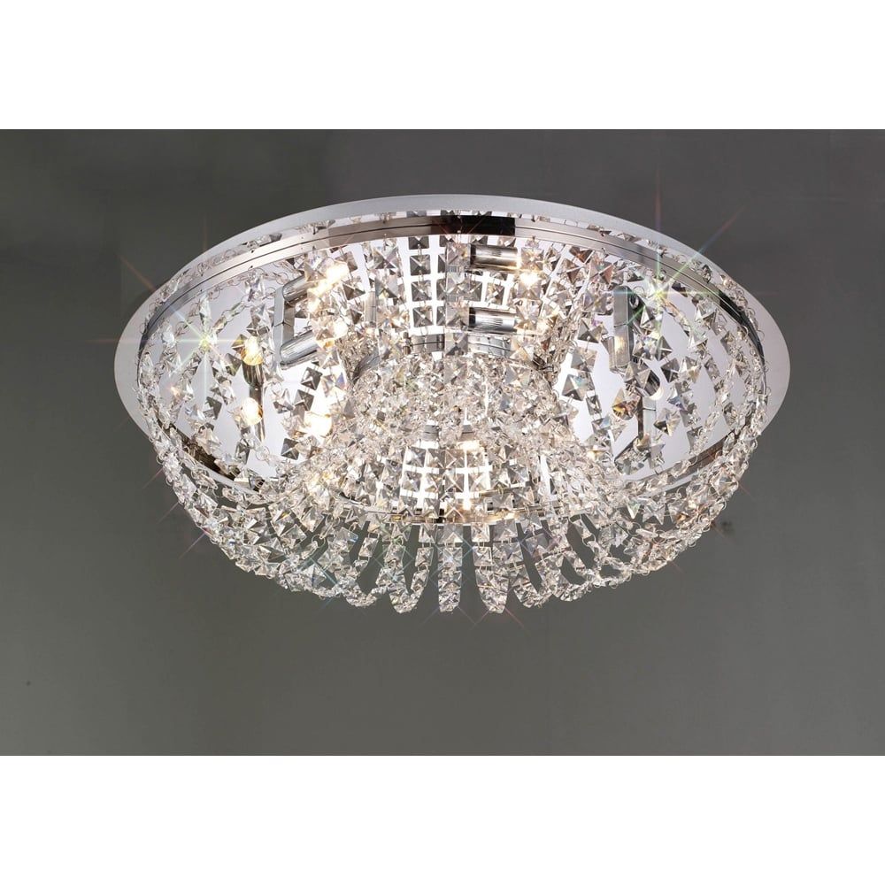 Diyas IL30044 Cosmos Ceiling 7 Light Polished Chrome/crystal