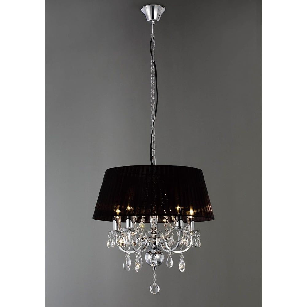 Diyas IL30045 Olivia Pendant Black Shade