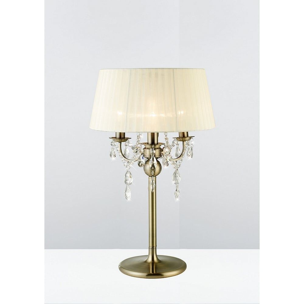 Diyas IL30065/CR Olivia Table Lamp Cream Shade