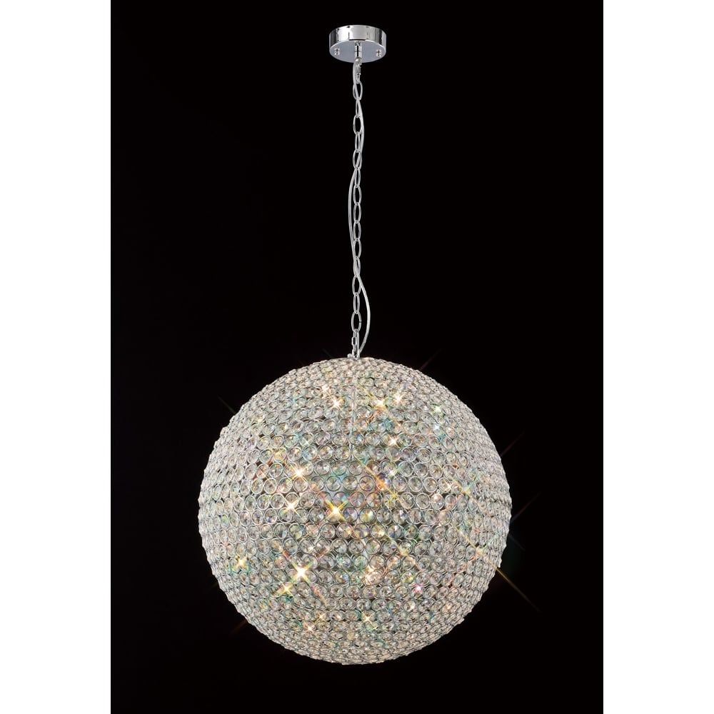 Diyas IL30195 Ava Pendant Polished Chrome/crystal