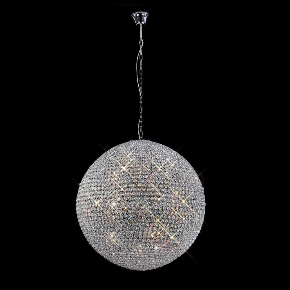 Diyas IL30196 Ava Pendant 18 Light Polished Chrome/crystal