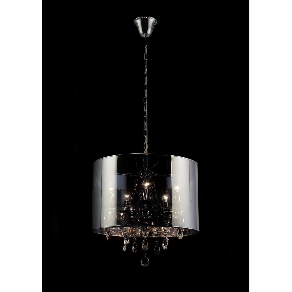 Diyas IL30461 Trace Pendant 5 Light Polished Chrome