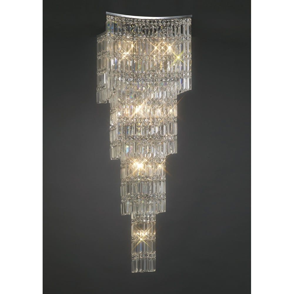 Diyas IL30644 Gianni Pendant 11 Light Polished Chrome/crystal