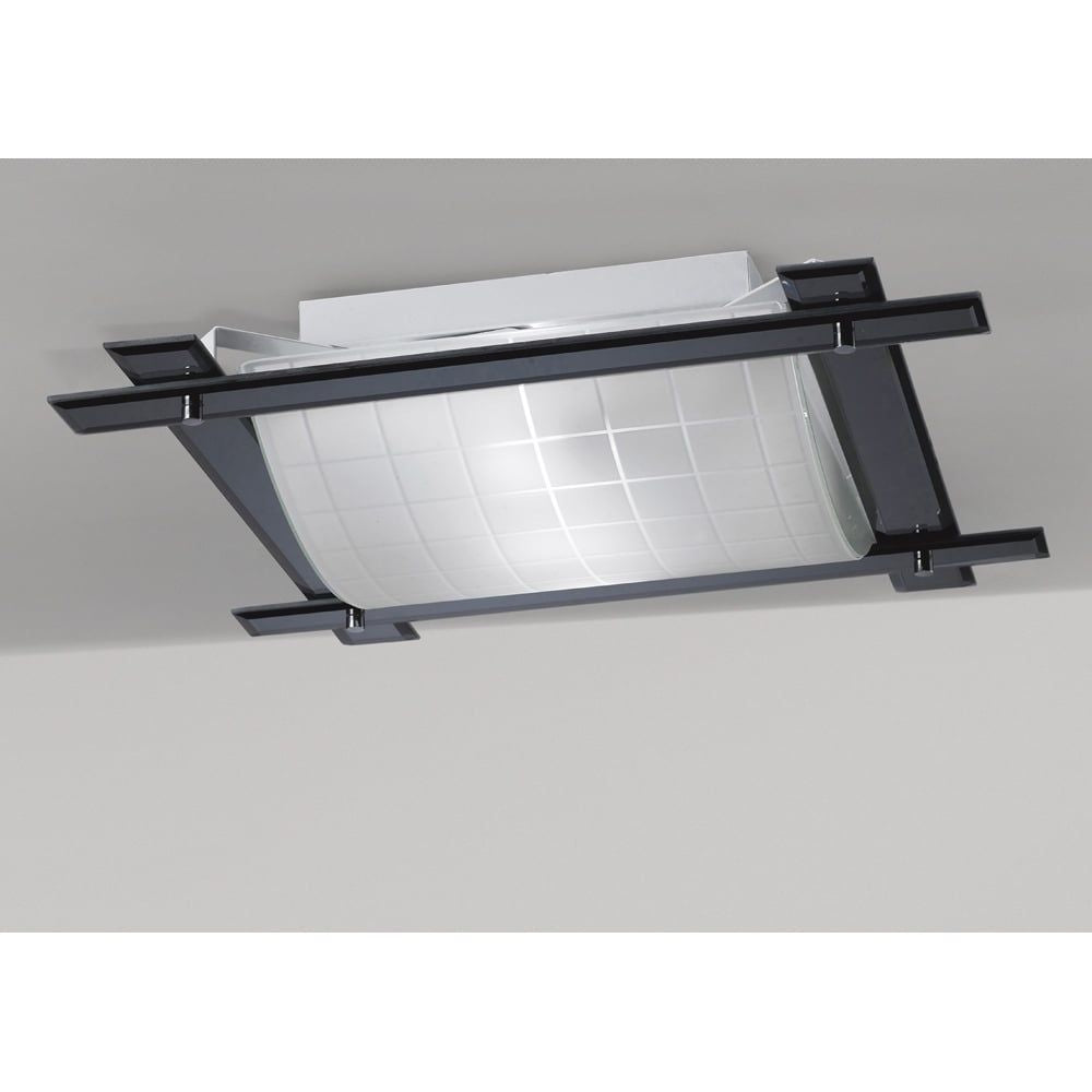 Diyas IL31011 Leo Ceiling Black Chrome/mirror