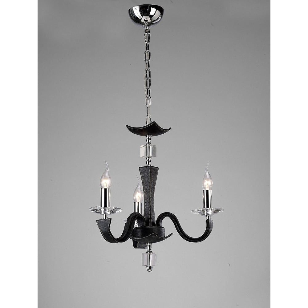 Diyas IL31033 Nardini Pendant Black Leather/crystal