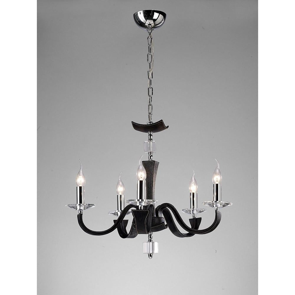 Diyas IL31035 Nardini Pendant Black Leather/crystal