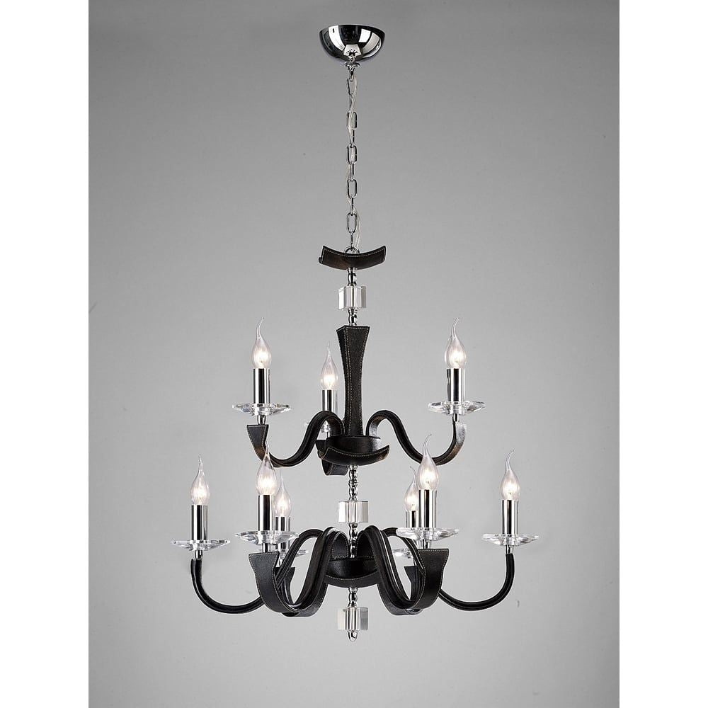 Diyas IL31039 Nardini Pendant Black Leather/crystal