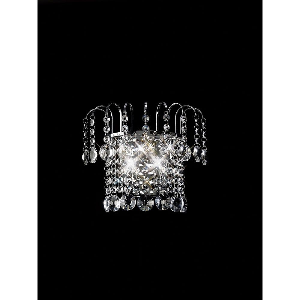 Diyas IL31052 Rosina Wall Lamp Polished Chrome/crystal