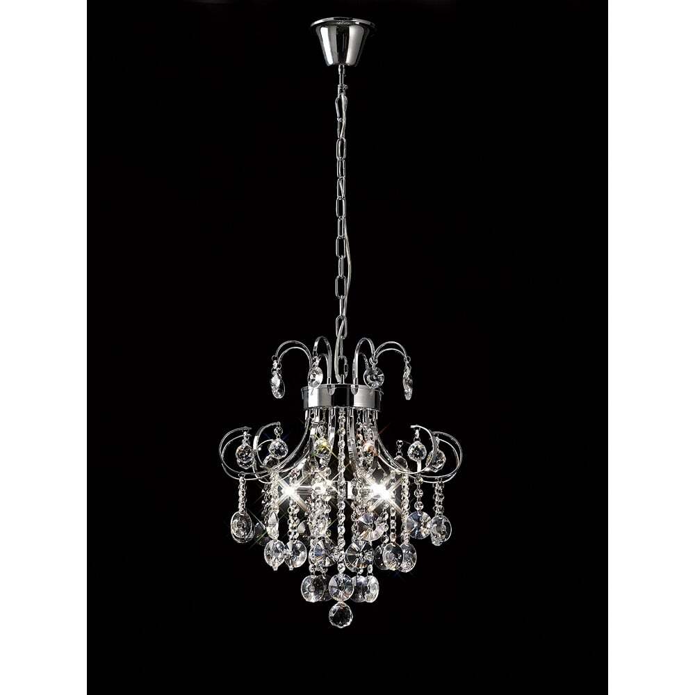 Diyas IL31055 Rosina Pendant Polished Chrome/crystal