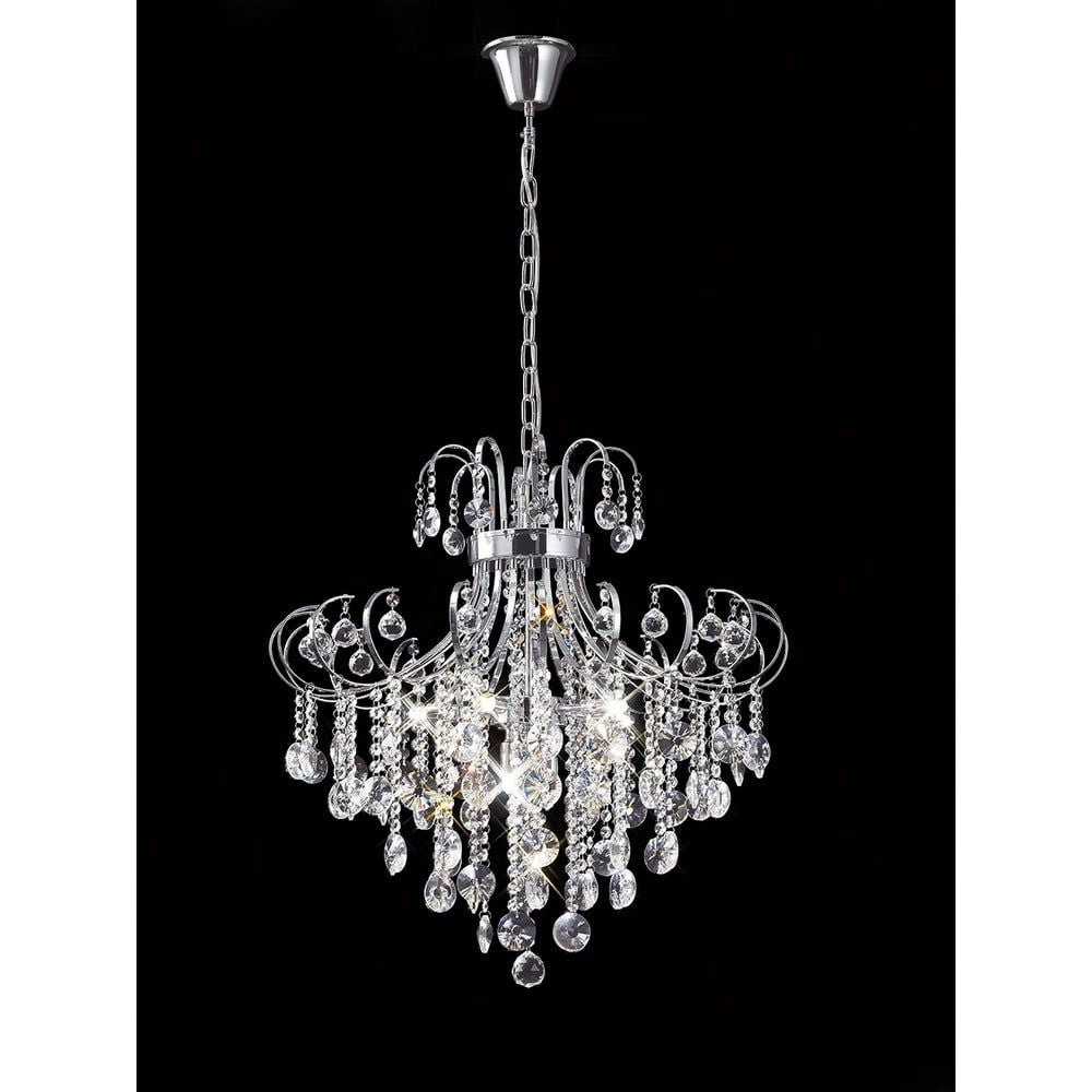 Diyas IL31056 Rosina Pendant Polished Chrome/crystal