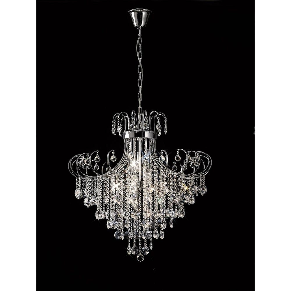 Diyas IL31058 Rosina Pendant Polished Chrome/crystal