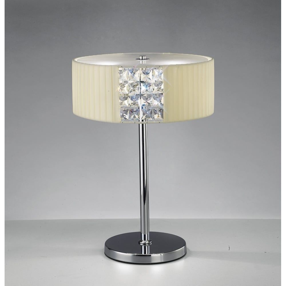 Diyas IL31170/CR Evelyn Table Lamp Polished Chrome/crystal
