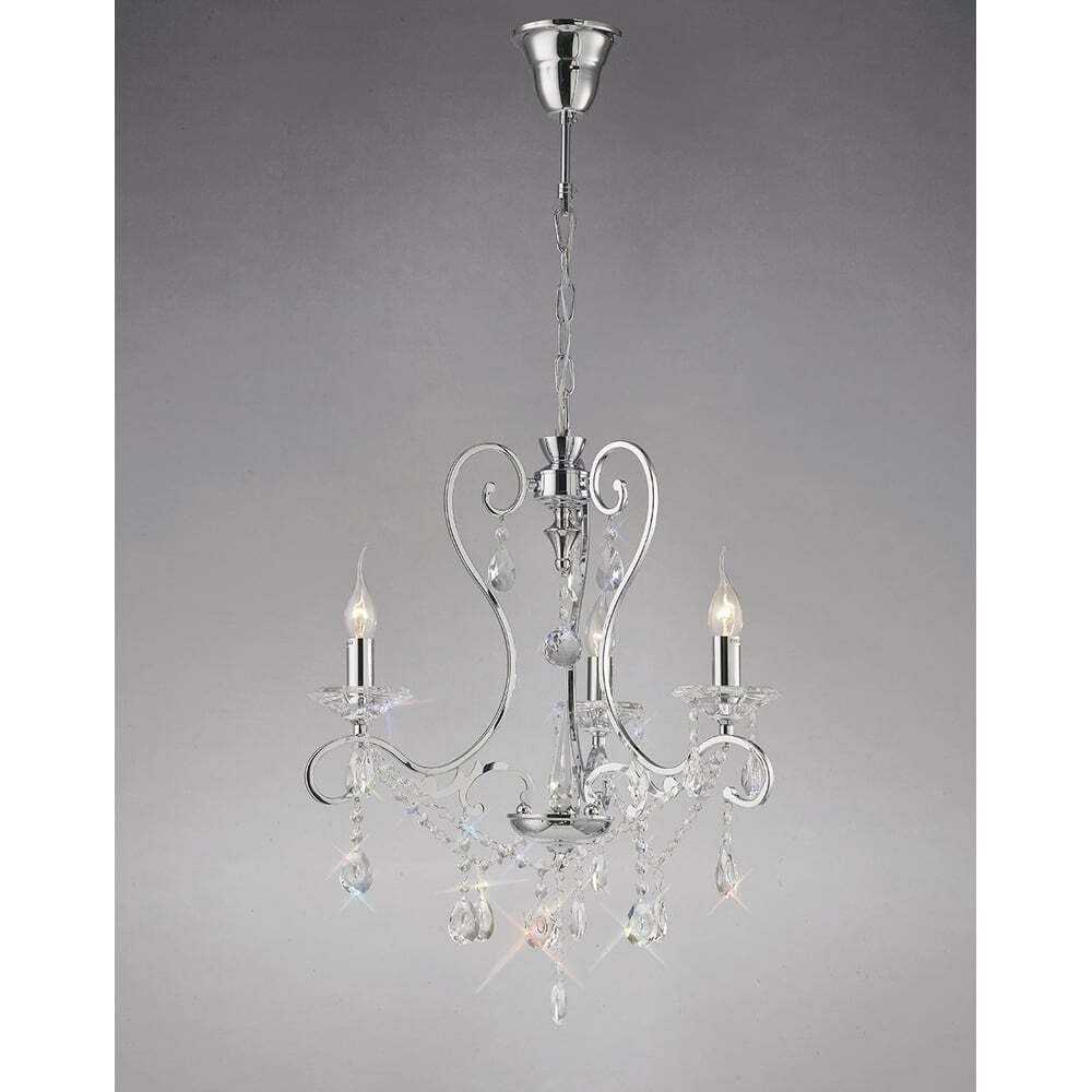 Diyas IL31363 Vela Pendant Polished Chrome/crystal
