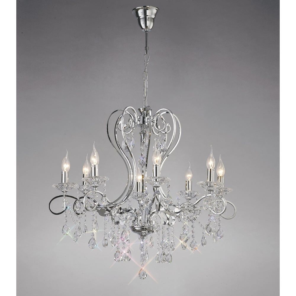 Diyas IL31368 Vela Pendant Polished Chrome/crystal