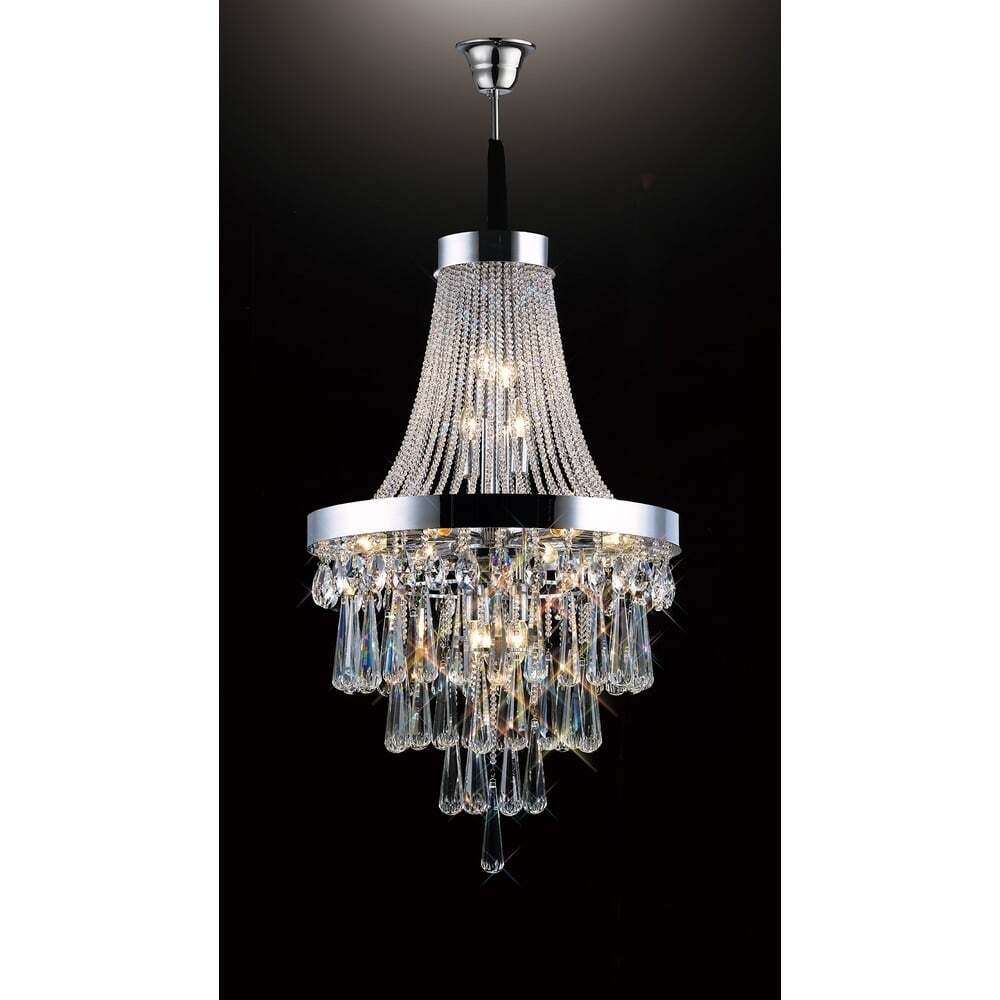 Diyas IL31430 Sophia Pendant Polished Chrome/crystal