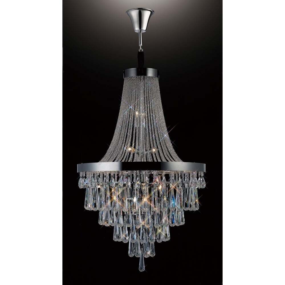 Diyas IL31431 Sophia Pendant Polished Chrome/crystal