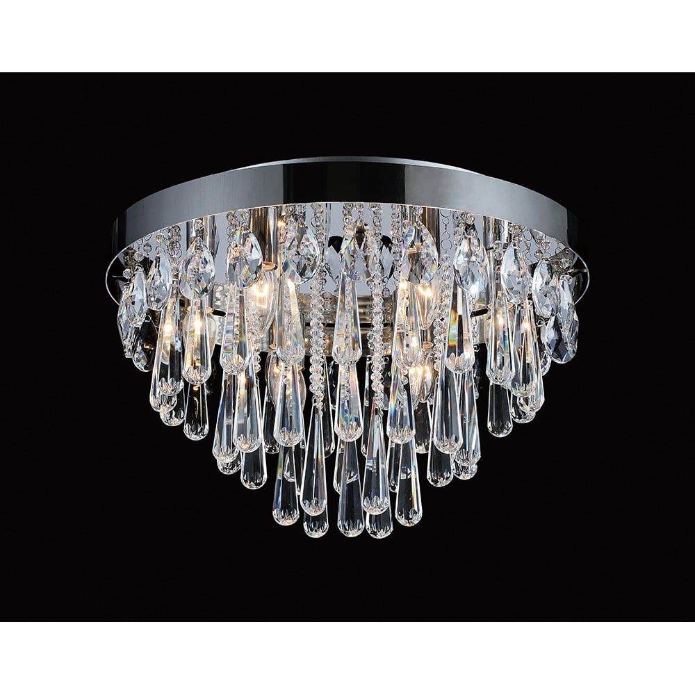 Diyas IL31432 Sophia Ceiling 8 Light Polished Chrome/Crystal