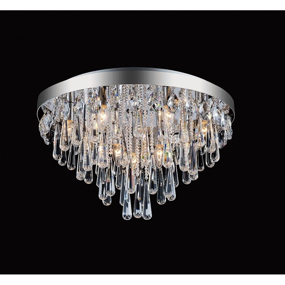 Diyas IL31433 Sophia Ceiling 10 Light Polished Chrome/Crystal