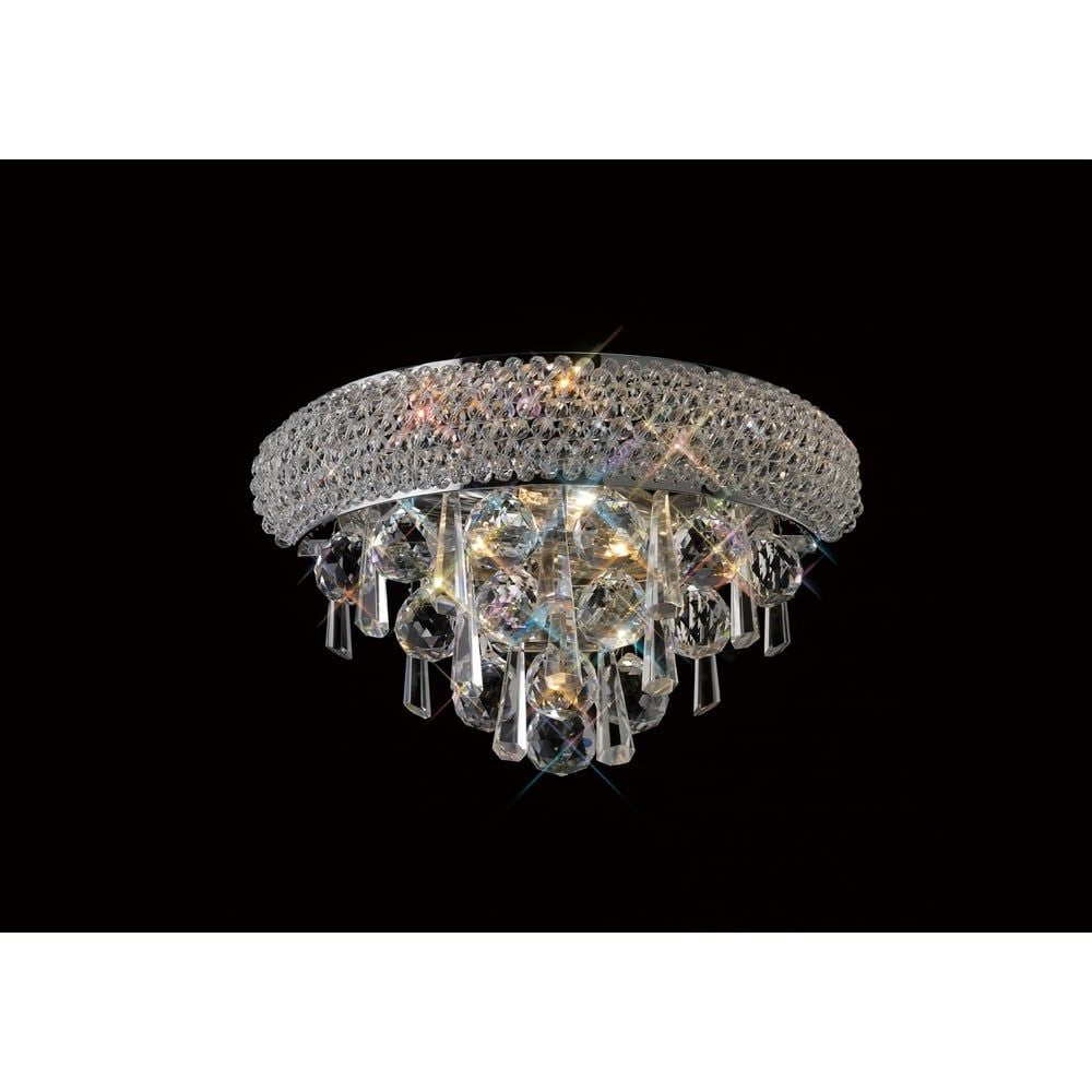 Diyas IL31440 Alexandra Wall Lamp Chrome/crystal