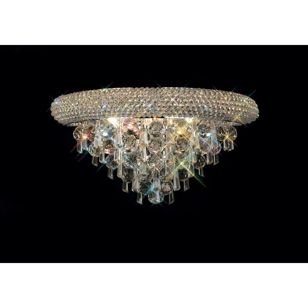 Diyas IL31441 Alexandra Wall Lamp Chrome/crystal