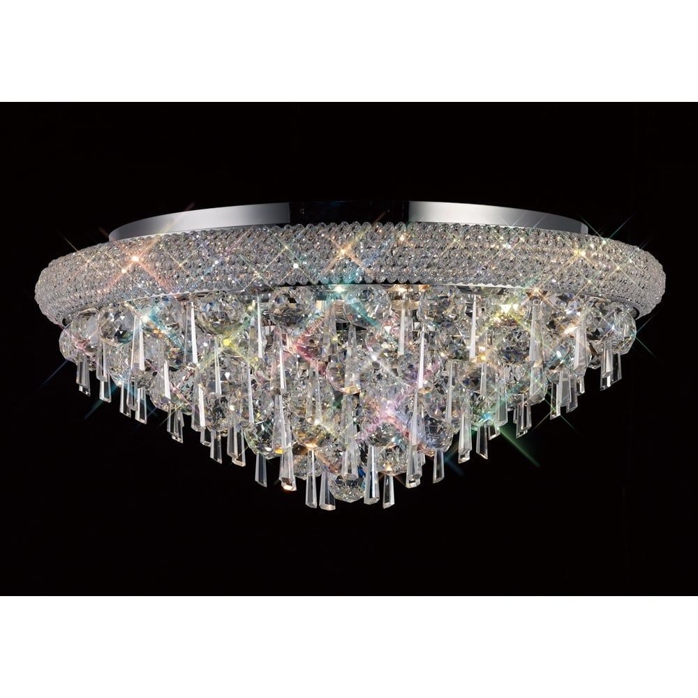 Diyas IL31447 Alexandra Ceiling Chrome/crystal